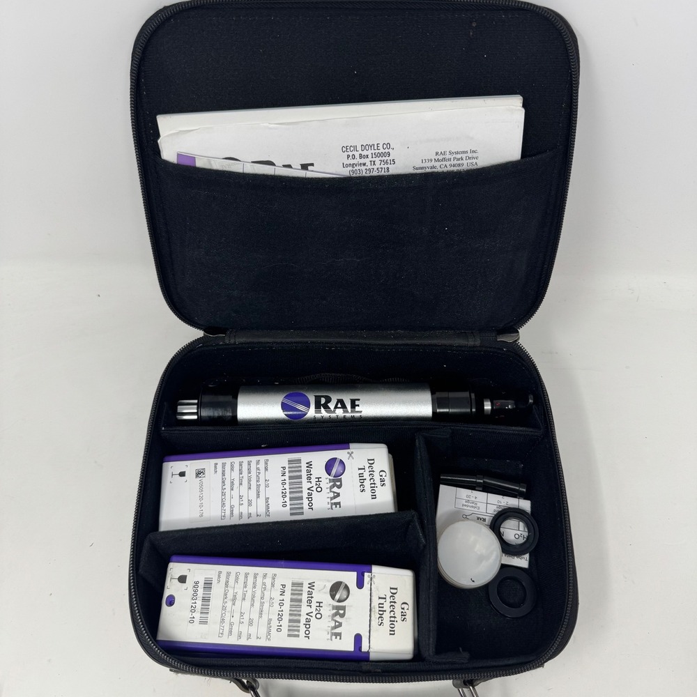 RAE Systems LP-1200 Piston Hand Pump Gas Detection Kit 010-0901 with Tubes
